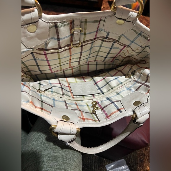 Coach Tan and Pink Shoulder Bag Vintage - Picture 2 of 4